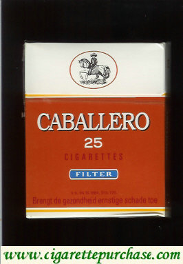 Caballero 25 cigarettes filter with small cowboy